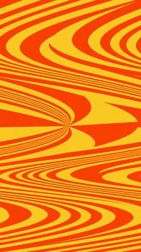 Vibrant wavy abstract background with orange and yellow hues 库存插图