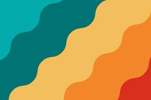 Vibrant wavy line pattern for background Stock Illustration