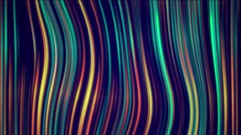 Vibrant wavy lines in dynamic blue and orange pattern Stock Footage 327392953