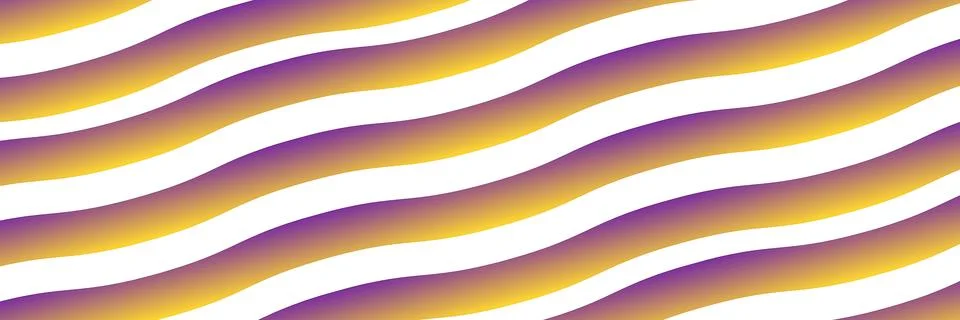 Vibrant wavy pattern with purple and orange gradient Stock Illustration