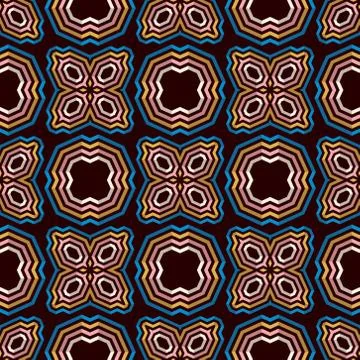 Vibrant wood like seamless pattern Illustrazione stock
