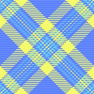 Vibrant woven textile pattern with a woven fabric texture and clear check lay Illustrazione stock