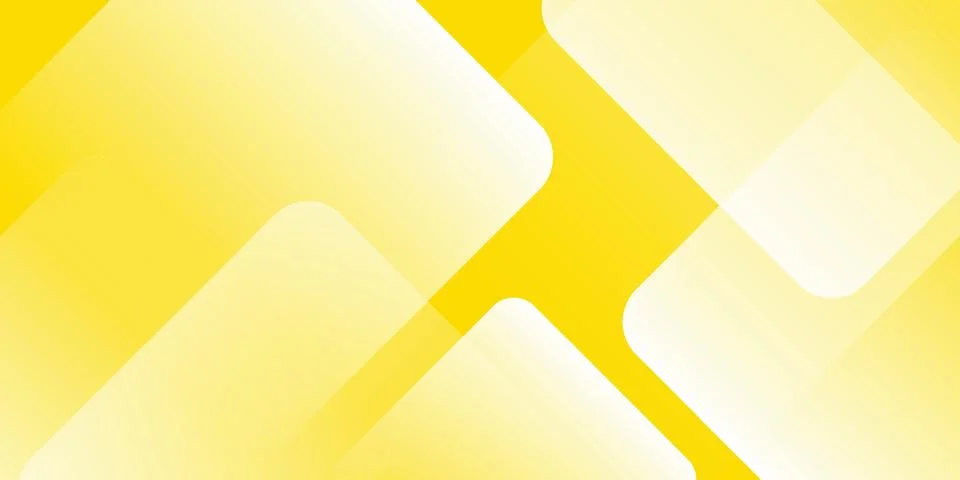 Vibrant yellow abstract background featuring overlapping geometric shapes and 스톡 일러스트