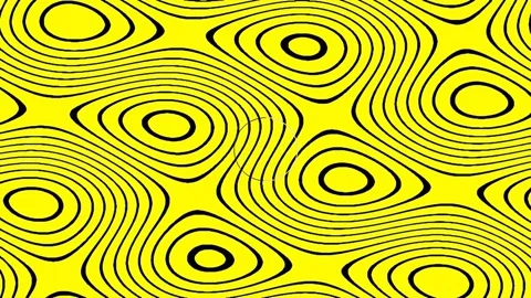 Vibrant yellow abstract wave pattern background for creative design Stock Footage 342094062