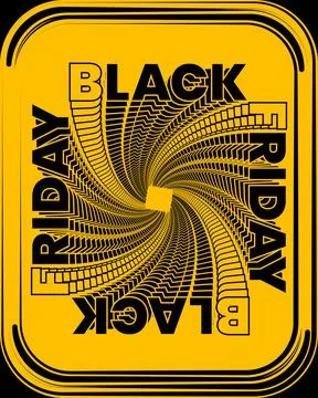 Vibrant yellow and black backdrop sets the stage for an exciting black Stock-Illustration