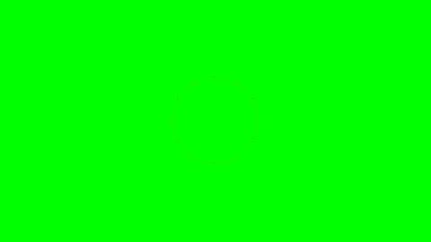 A vibrant yellow circle composed of small dots on a bright green background Vidéo 341821170