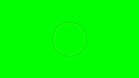 A vibrant yellow circular loading animation isolated on a green screen back.. Stock Footage 341824140