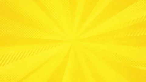 Vibrant yellow motion background with radiating lines and halftone textures Stock Footage 320148507