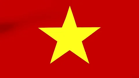 A vibrant yellow star centered on a bright red background representing the .. Видео 346545747