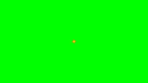 A vibrant yellow star glowing inside a dark circular frame on green backgroun Stock Footage 341839145