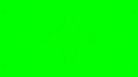 A vibrant yellow starburst pattern set against a solid bright green backgroun Video stock 340905220
