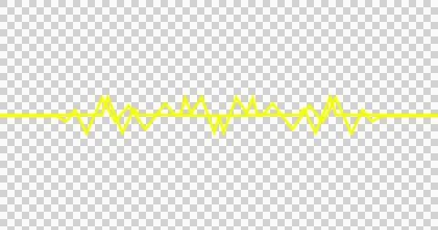 Vibrant yellow waveform on black background イラスト素材