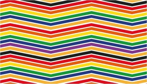 Vibrant zigzag geometric multicolor Stock Illustration
