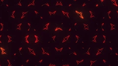 Vibrant zigzag pattern of glowing red lines energizing the space. Video stock 322797257
