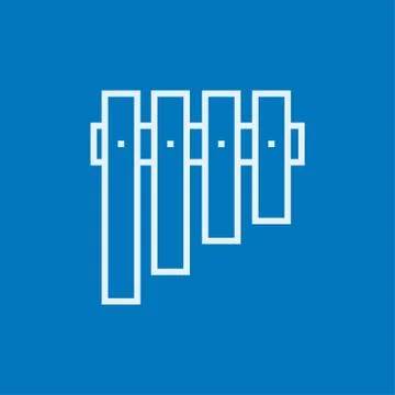 Vibraphone line icon Stock Illustration