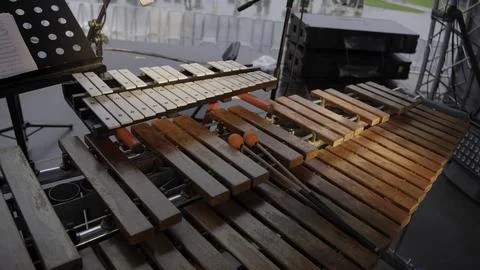 The Vibraphone is Now Fully Prepared and Ready for a Captivating Performance on Stock Photos