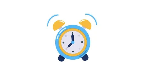 Vibrating Alarm Clock shows 7 am Stock Footage 319944533
