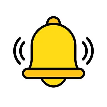 Vibrating bell icon. Notification and contact. Jingle icon. Vector. Stock Illustration