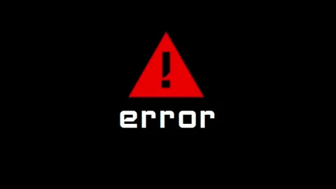 Vibrating error message with a digital glitch effect Stock Footage 331025136