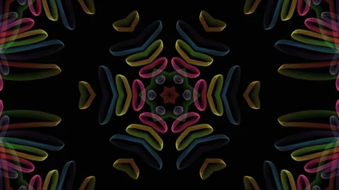 Vibrating kaleidoscope Stock Footage 136507741