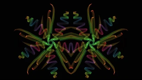 Vibrating kaleidoscope Stock Footage 136507776