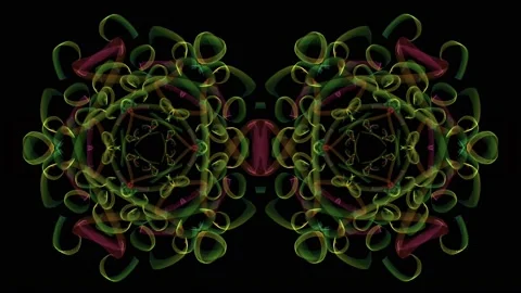 Vibrating kaleidoscope Stock Footage 136507837