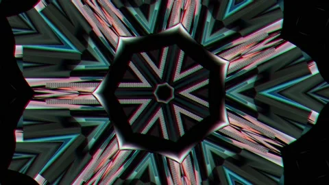 Vibrating kaleidoscope Stock Footage 136507838