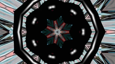 Vibrating kaleidoscope Stock Footage 136507850