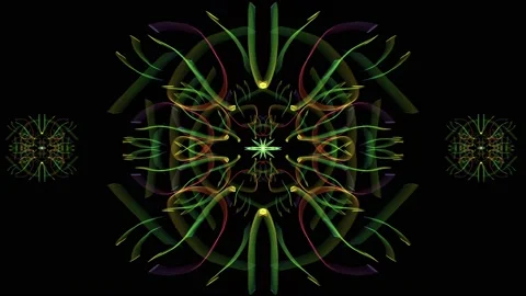 Vibrating kaleidoscope Stock Footage 136507856