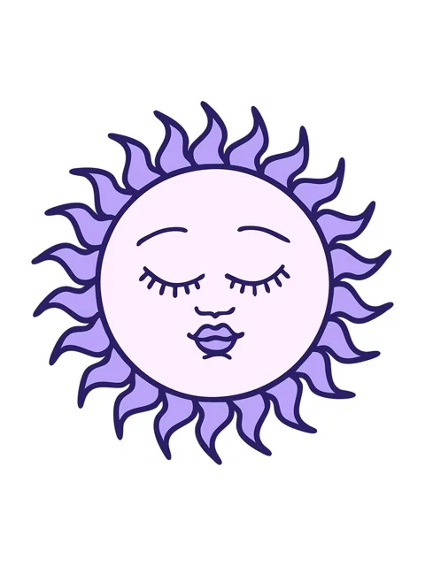Vibrating motion animation of beaming sun Stock Footage 324201073