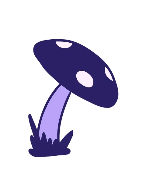 Vibrating motion animation of cartoon doodle of a toad stool Stock Footage 324429349