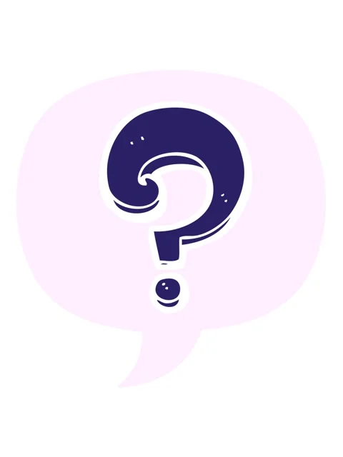 Vibrating motion animation of cartoon question mark with speech bubble in r.. Video stock 324481793