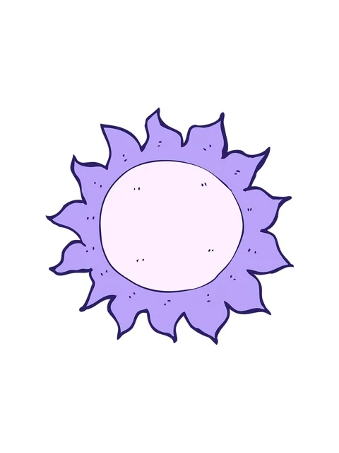 Vibrating motion animation of cartoon sun Stock Footage 324061496