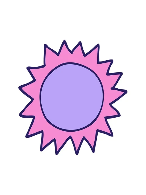 Vibrating motion animation of cartoon sun design Stock Footage 324426151