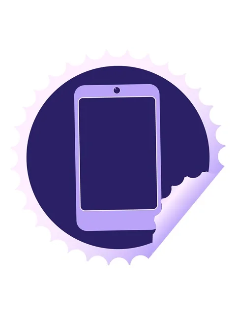 Vibrating motion animation of cell phone graphic vector illustration round .. Stock Footage 324475586