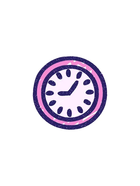Vibrating motion animation of Clock Symbol Chalk Drawing Stock Footage 324244810