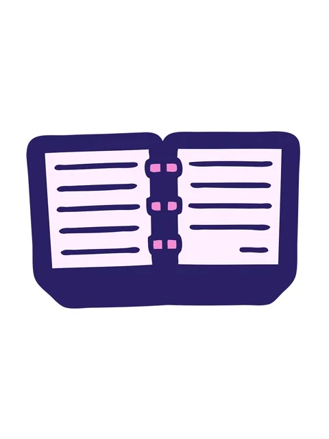 Vibrating motion animation of cute cartoon of a stack of diaries Stock Footage 324043813