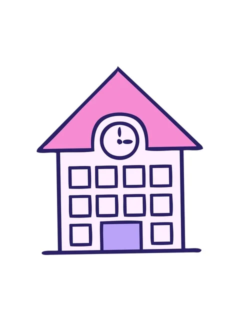 Vibrating motion animation of cute cartoon of a town house Vídeos de archivo 324323853