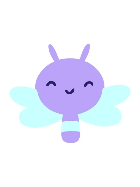 Vibrating motion animation of cute cartoon bug design Stock Footage 324399161