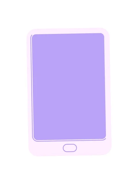 Vibrating motion animation of Flat colour illustration of a tablet computer Video stock 324403209
