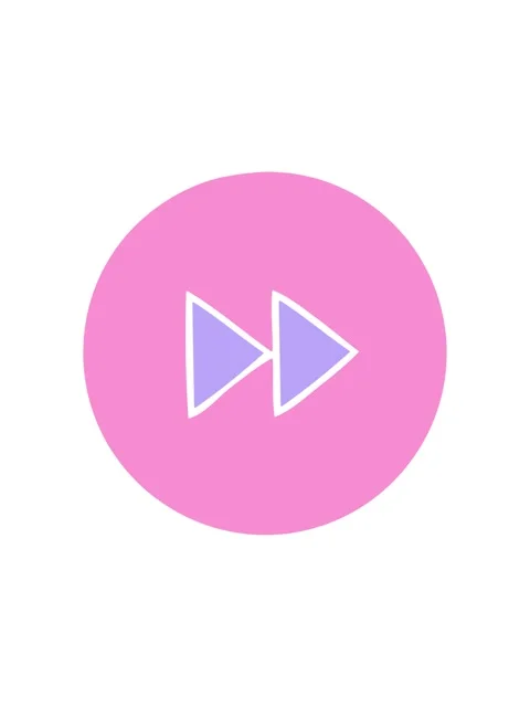 Vibrating motion animation of flat symbol of a fast forward button icon Video stock 324481594