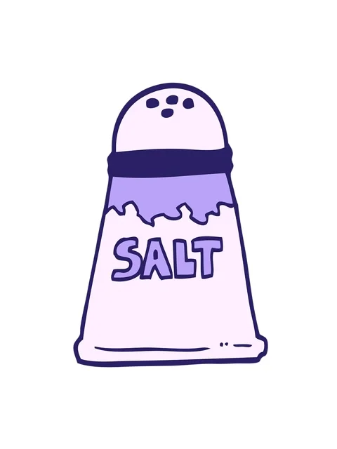 Vibrating motion animation of hand drawn doodle style cartoon salt shaker Stock Footage 324253670