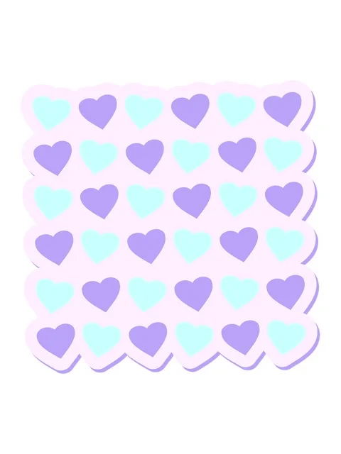 Vibrating motion animation of hearts repeat pattern sticker Stock Footage 324301092
