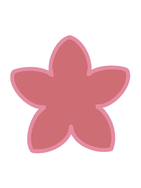 Vibrating motion animation of a japan style single flower design Video stock 324062243