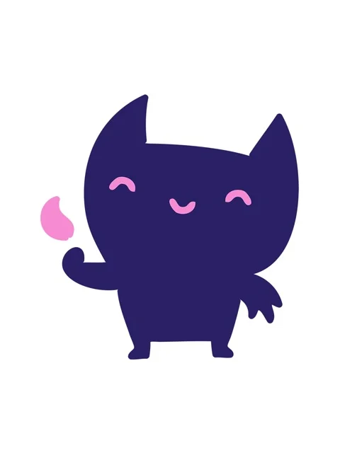 Vibrating motion animation of little devil Stock Footage 323593978