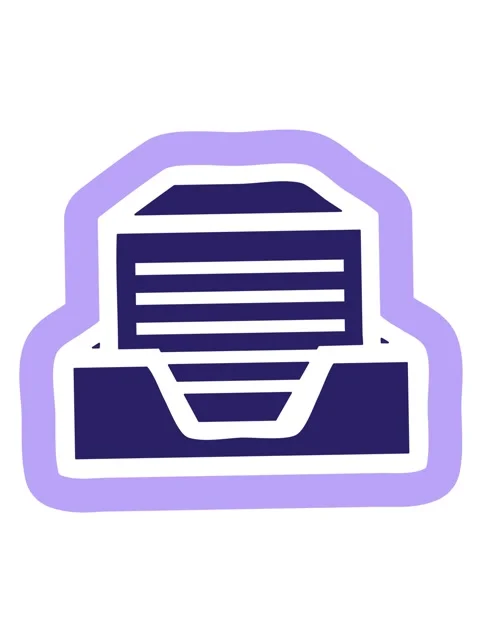 Vibrating motion animation of office paper stack icon symbol Video stock 324459247