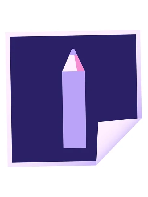 Vibrating motion animation of purple coloring pencil graphic vector illustr.. Video stock 324244358