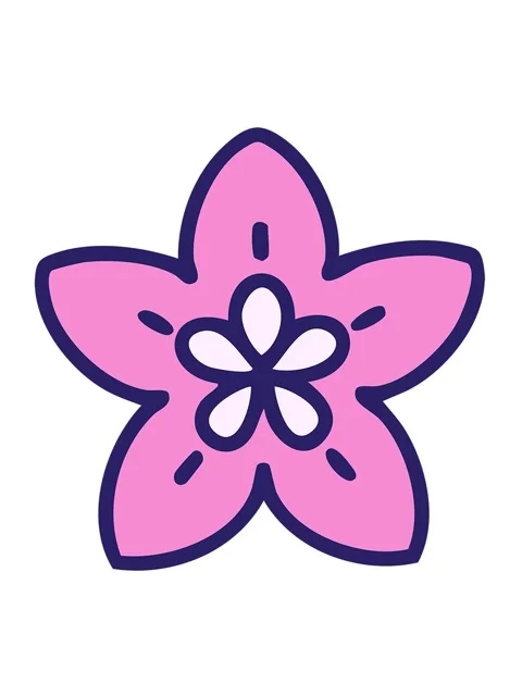 Vibrating motion animation of a singular japanese style flower design Video stock 324258699