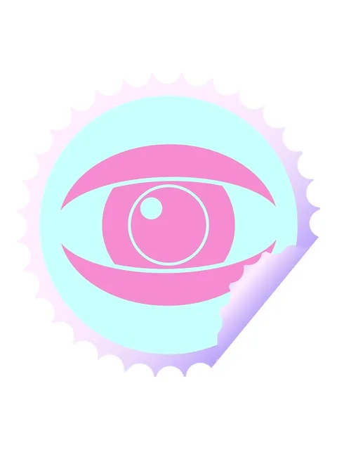 Vibrating motion animation of staring eye graphic vector circular peeling s.. Stock Footage 324318426