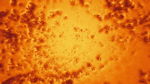 Vibrating orange paint with brown spots. Stock Footage 134081501